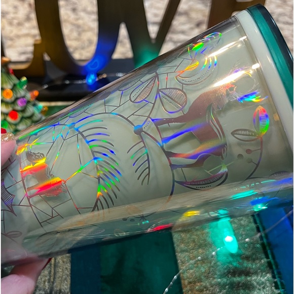 NEW Starbucks 2022 Holiday Mint Green Woodland Winter Color Change Tumbler - Picture 5 of 6